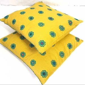 NWOT Authentic Handmade Mexican Pillow Shams